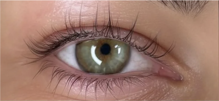 Lashes before a STACY LASH lift